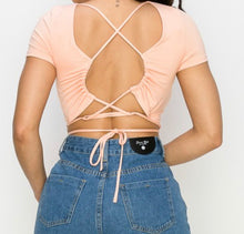 Load image into Gallery viewer, Everything’s Peachy Crop Top
